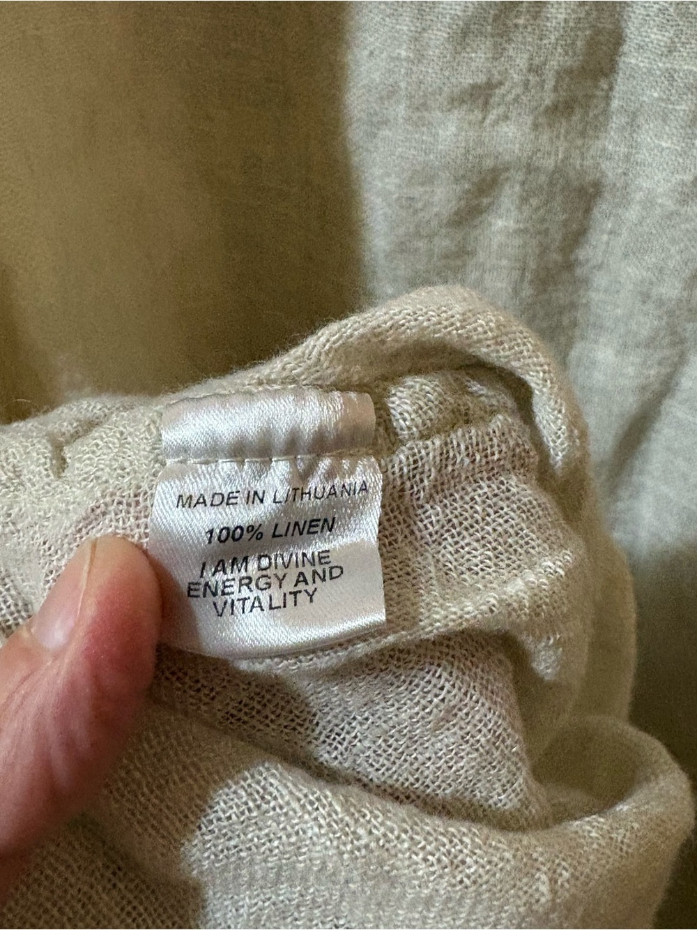 Flax Linen Midi Tank Dress in Off-White - Picture 5 of 6